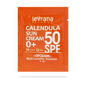 Пробник солнцезащитного крема для лица и тела «Календула 50SPF 0+»