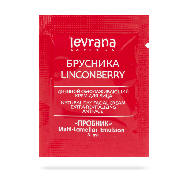 Пробник дневного крема для лица «Брусника», ANTI-AGE