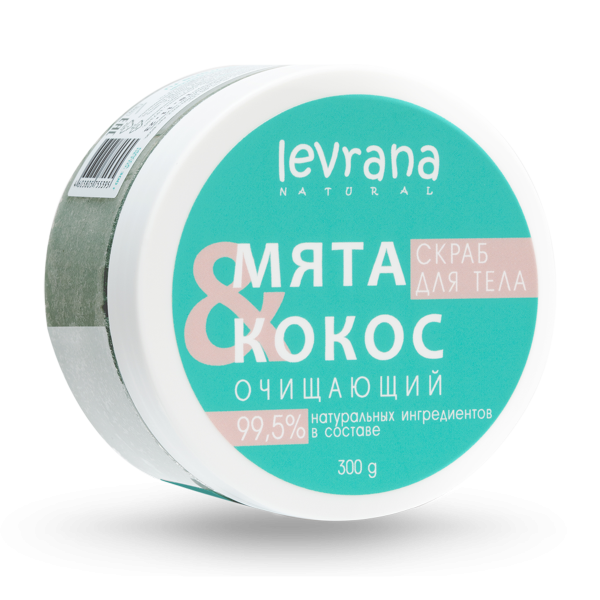 Скраб для тела очищающий "Кокос и мята"