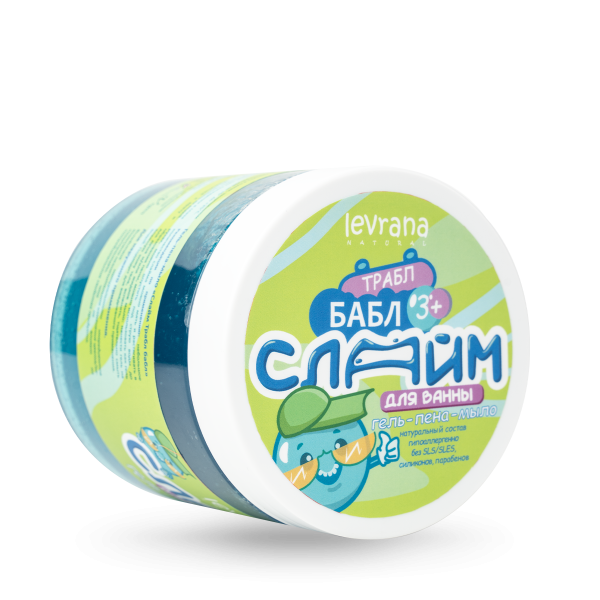 Гель-пена-мыло LEVRANA Слайм Трабл бабл (500мл) Гель-пена-мыло LEVRANA Слайм Трабл бабл (500мл)